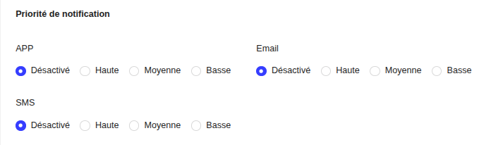 Fenêtre de suivi des alertes