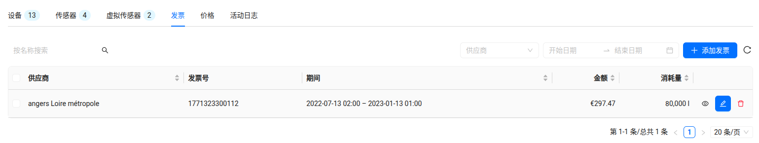 发票登记表